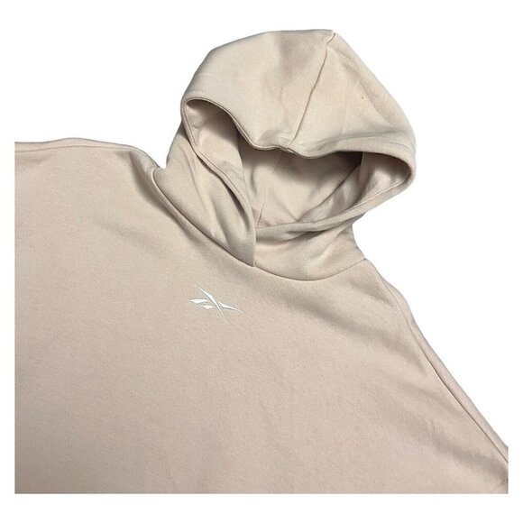 Reebok Peach Designer Oversized Relaxed Hoodie Sweatshirt - Womens Small - Picture 2 of 4
